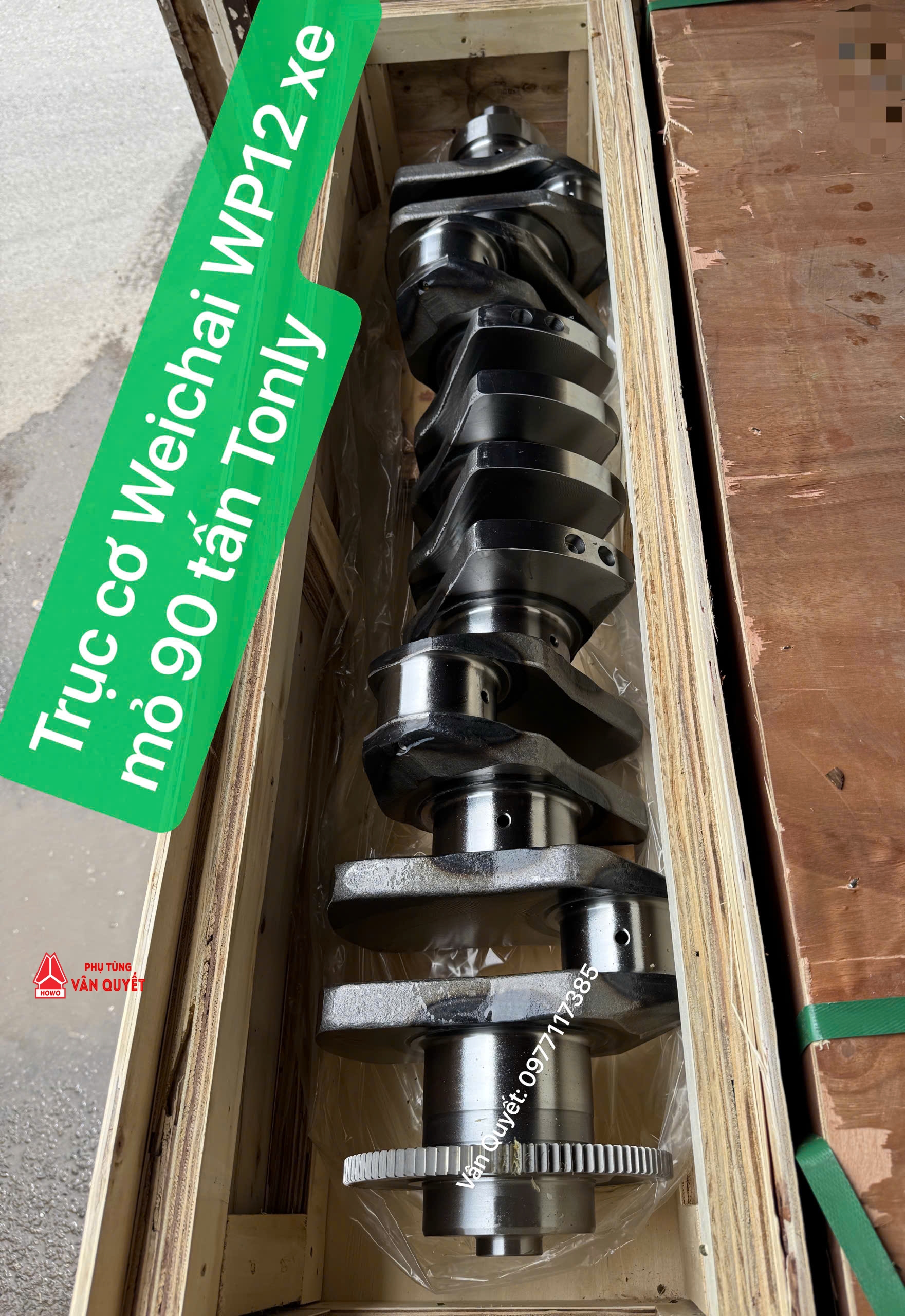 Trục cơ, trục cốt máy động cơ Weichai WP12 xe tải mỏ 90 tấn Tonly - XCMG. 1006463433