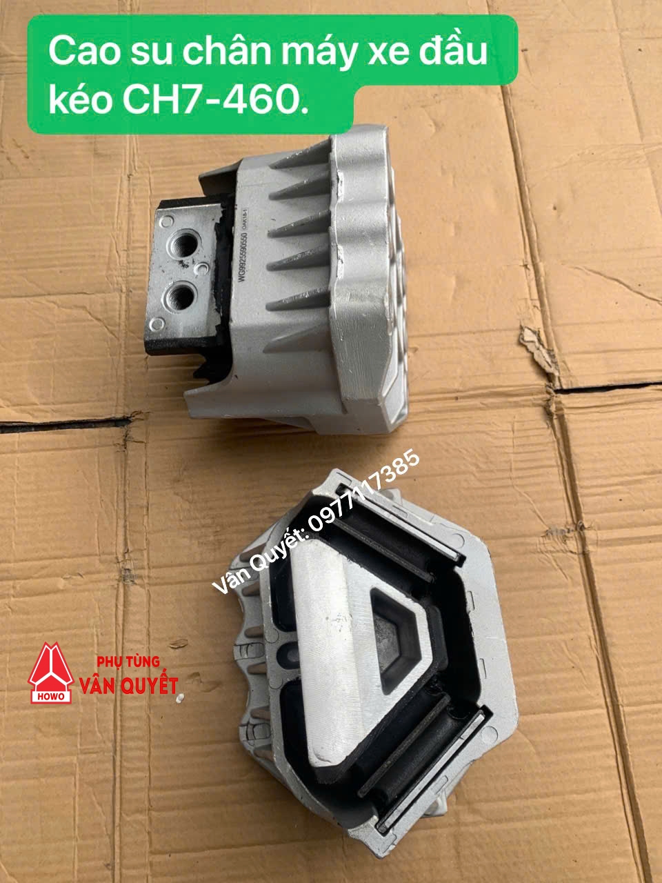 Cao su chân máy động cơ đầu kéo CH7-460. WG9925590333 - WG9925590550