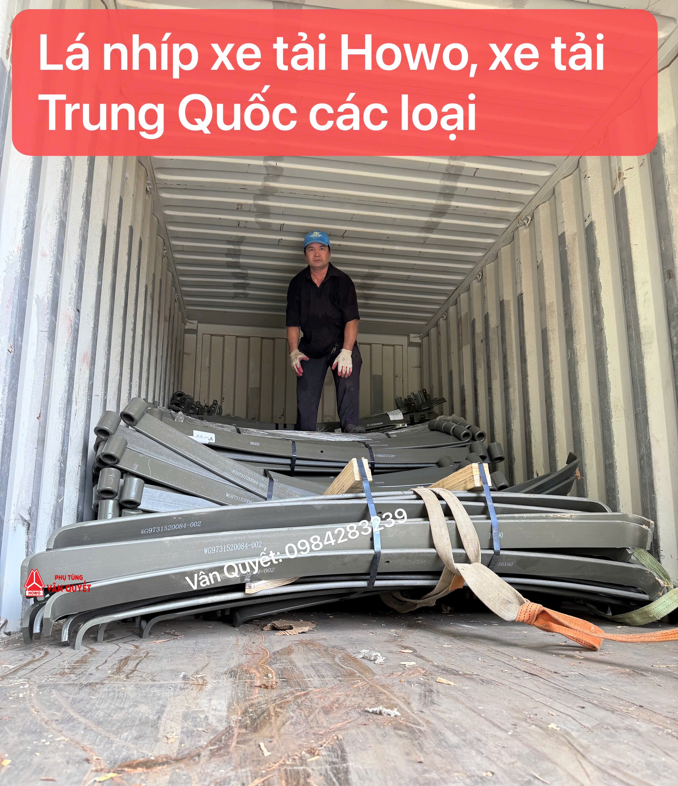 Tổng kho nhíp phụ tùng xe tải Howo chính hãng