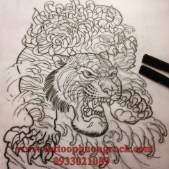 hình xăm con cọp  3