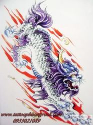 hình xăm kỳ lân