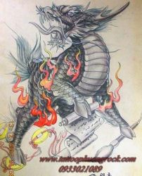 hình xăm kỳ lân