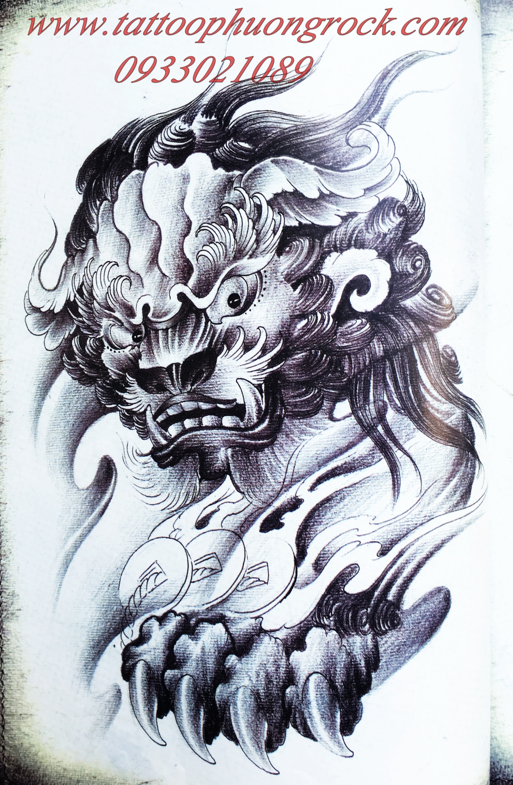 hình xăm kỳ lân