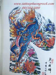 hình xăm kỳ lân