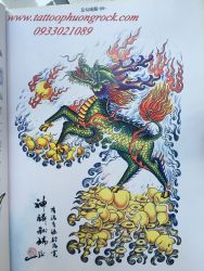 hình xăm kỳ lân