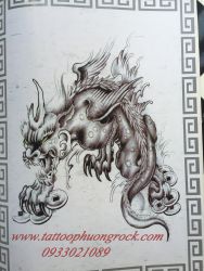 hình xăm kỳ lân