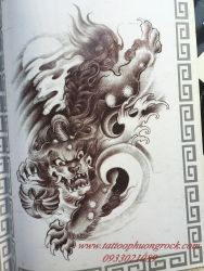 hình xăm kỳ lân