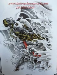 hình xăm kỳ lân