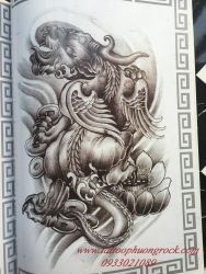hình xăm kỳ lân