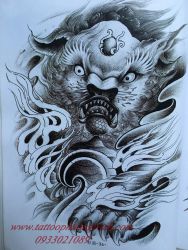 hình xăm kỳ lân