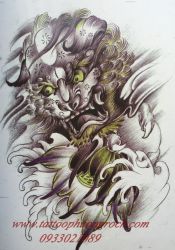 hình xăm kỳ lân