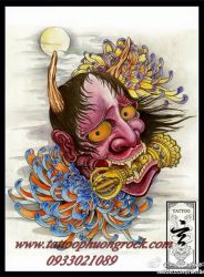 hình xăm quỷ Hanya 11