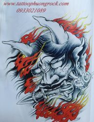 hình xăm quỷ Hanya 48