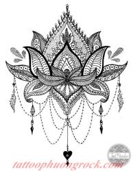 hinh xam mandala 07