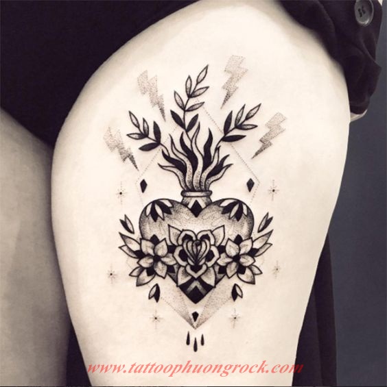 Hinh xam dotwork 22