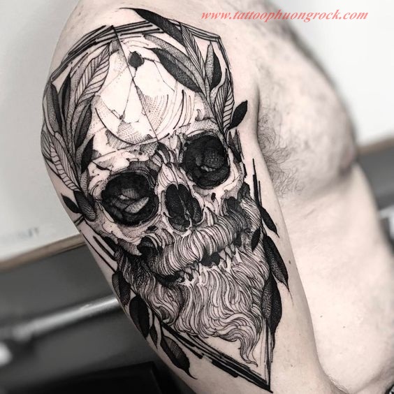 Hinh xam skull 14