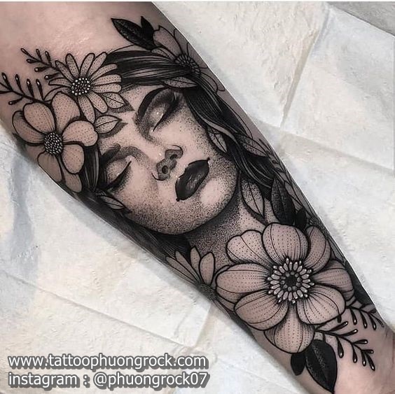 hinh xam dotwork 17