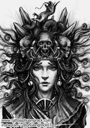 hinh xam blackwork 9