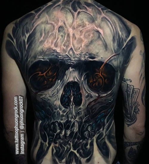 hinh xam skull 23