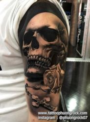 hinh xam skull 28