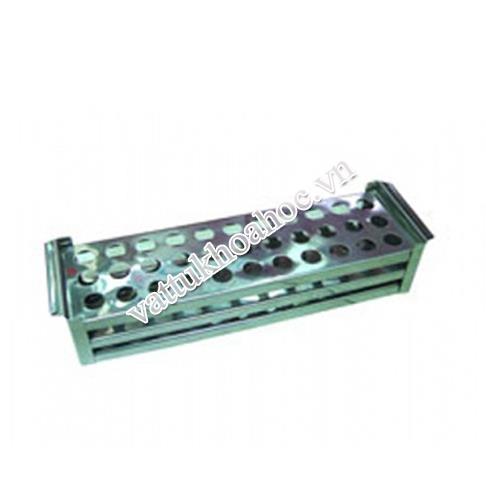 Giá ống nghiệm 3 hàng inox 16x16