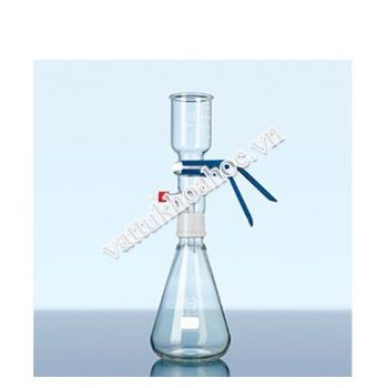 Bộ lọc có đệm PTFE và kẹp, có thể sử dụng đĩa lọc DURAN