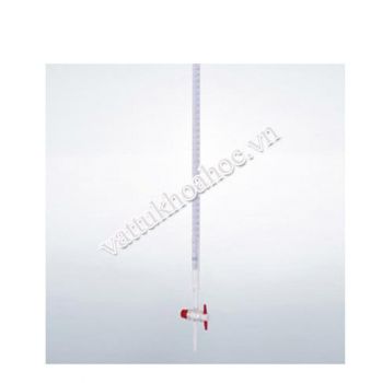 Burette thẳng, khóa PTFE đầu mài, loại AS DURAN
