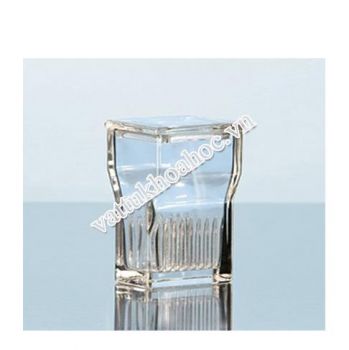 Hộp nhuộm lam loại Hellendahl miệng rộng thủy tinh soda lime DURAN