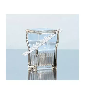 Hộp nhuộm lam loại Hellendahl miệng rộng thủy tinh soda lime DURAN