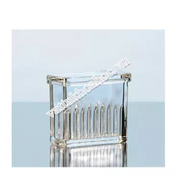 Hộp nhuộm lam loại Hellendahl thủy tinh soda lime DURAN