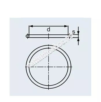 O ring Ống silicone (VMQ) phù hợp cho bình hút ẩm DURAN