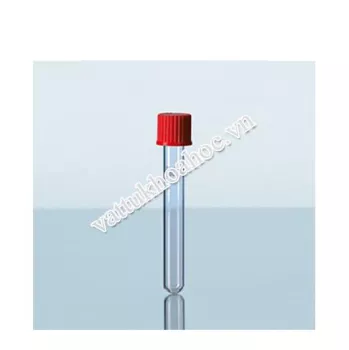 Ống nghiệm nắp vặn nhựa PBT đỏ DURAN