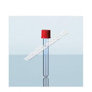 Ống nghiệm nắp vặn nhựa PBT đỏ DURAN
