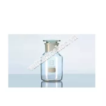 Chai Cổ Mài Miệng Rộng, Nắp Thủy Tinh Đầu Bằng DURAN®