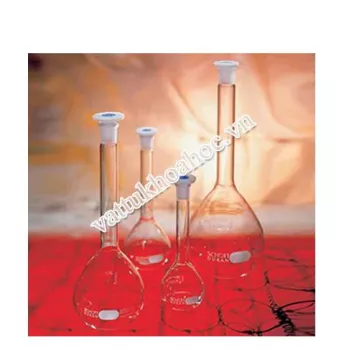 Bình Định Mức Thủy Tinh Trắng Nút Nhựa PE Mới, Class A, Chứng Nhận Theo Lô DURAN®