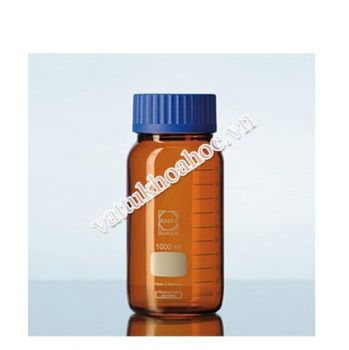 Chai trung tính nâu miệng rộng có mã vết GLS 80 DURAN