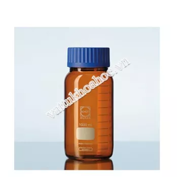Chai trung tính nâu miệng rộng có mã vết GLS 80 DURAN