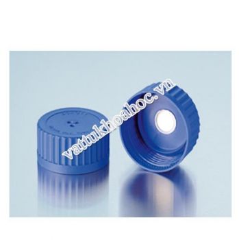 Nắp vặn xanh dương cho chai trung tính GLS 80, có màng lọc DURAN