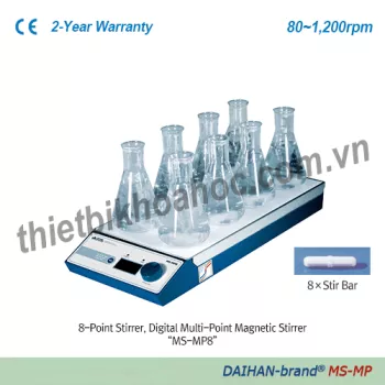 Máy khuấy từ 8 vị trí Daihan MS-MP8