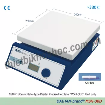 Máy khuấy từ gia nhiệt hiện số 380oC, 230x230mm Daihan MSH-30D