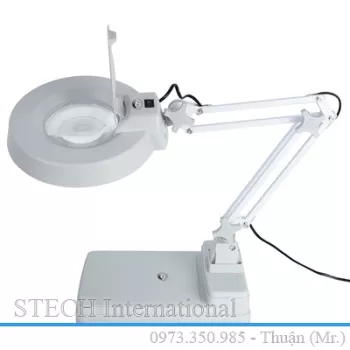 Kính lúp để bàn bàn, thân gập, thấu kính phổ thông LT-86C 10X LED