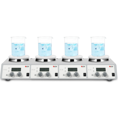 Máy khuấy từ gia nhiệt hiện số 4 vị trí