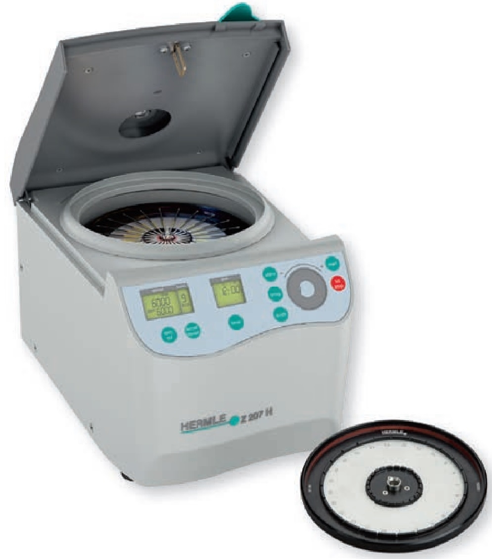 Máy ly tâm HERMLE Z207H (13000 vòng/phút, dùng cho ống mao quản)