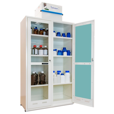 Tủ để hóa chất có bộ lọc tuần hoàn khí 280 lít, cửa kính Range 14.X ECOSAFE