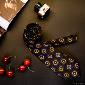 Cravat Lụa Họa Tiết Hoa