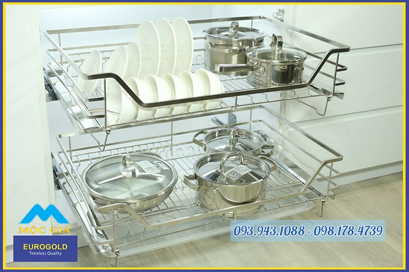 Phụ kiện bếp Eurogold - bộ chén dĩa xoong nồi