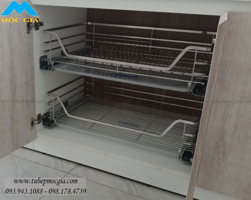 Bộ úp chén dĩa xoong nồi tủ dưới Eurogold