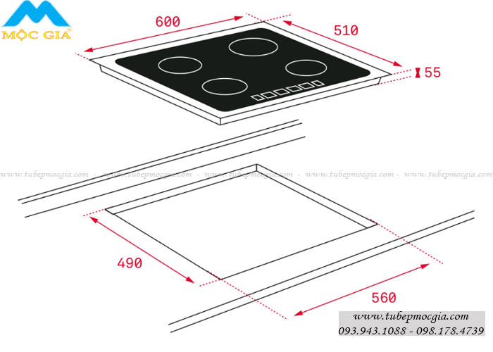 Dễ dàng lắp đặt chiếc Bếp điện từ Teka IZ 6320 cho gian bếp hiện đại