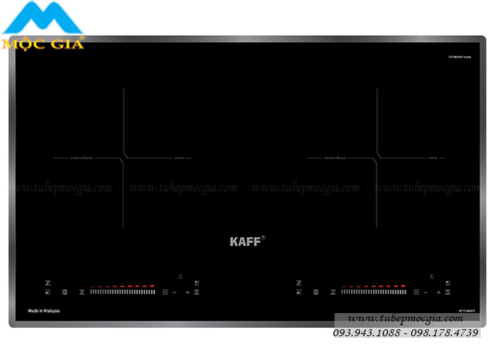 Bếp từ KAFF KF FL666II hiện đại với bề mặt kính đen 