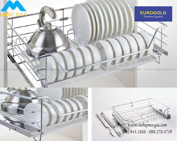 kệ chén dĩa tủ bếp dưới Eurogold EG6260 đă năng tiện lơi